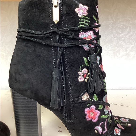 Sam Edelman Embroidered Suede Boots - Picture 6 of 14